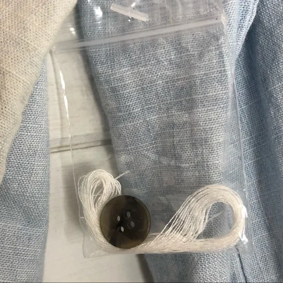 NEW Free People Set Sail Denim Top - Picture 7 of 9